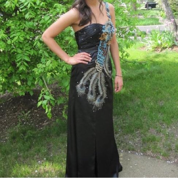 Blush Peacock Prom Dress by Alexia dress - Picture 6 of 6